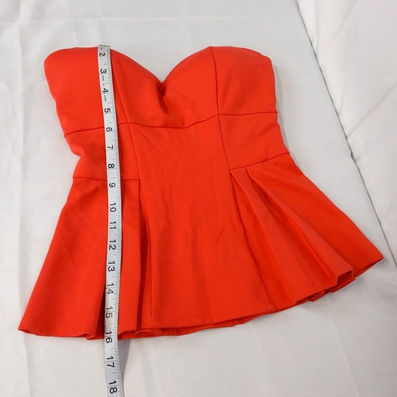 Bebe Strapless peplum top - Picture 8 of 9